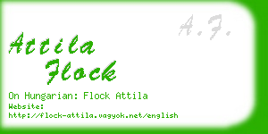 attila flock business card